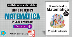 Cuadernos de matemáticas y números con actividades para niños. Libro De Textos Matematicas 5Âº Grado Ejercicios De Reforzamiento