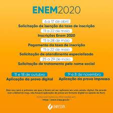 Solicitalçao da isenção enem 2021 está em andamento, a partir de 6 de abril e terminará em 17 de abril. Enem 2020 Prazo De Pedido De Isencao Da Taxa Termina Nesta Sexta Feira Portal Unifesspa
