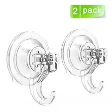 2 Pack Suction Cup Hooks Budget Good Strong Power Lock Shower Suction Hook Heavy Duty Vacuum Suction Home Ki Suction Cup Hooks Vacuum Suction Suction Cupping