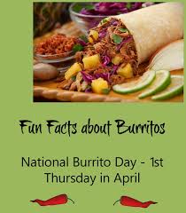 This is not an april fools' day prank: National Burrito Day 1st Thursday In April Try These Burrito Recipes