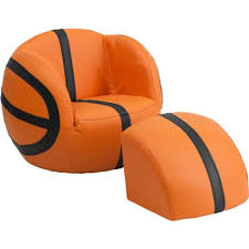 Basketball Chair W Foot Ottoman Kids Lounge Chair Chair Kids Furniture