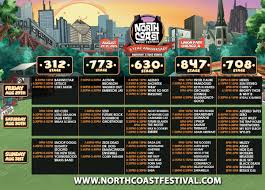 North coast music festival is a collaboration of independent promoters in chicago that have presented everything from small shows to selling out large scale concerts. North Coast Music Festival 2014 North Coast Schedule
