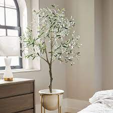 Faux Potted Green Olive Tree 6 Faux Olive Tree Olive Tree Olive Plant
