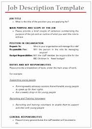 Keyword outlines can be the key to a successful speech delivery. Job Description Template Word Luxury Job Description Templates Job Description Template Job Description Job