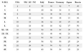 Women Clothes Size Conversion Chart Clothes Conversion Chart