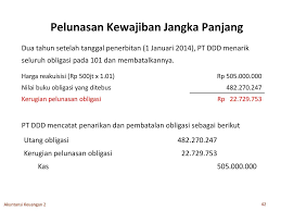 Akuntansi penerbitan obligasi terdapat beberapa istilah seperti nilai nominal obligasi, tanggal jatuh tempo, bunga obligasi dan tanggal pembayaran bunga setiap akhir periode. Contoh Soal Utang Obligasi Dan Jawabannya Barisan Contoh
