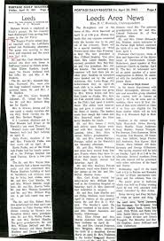 Leeds Area News Clippings (ca. 1960s)