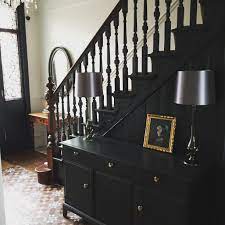 My Revamped Hallway Farrow And Ball Railings Combined With Ammonite Hallway Designs Edwardian Hallway Staircase Design