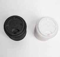 Disposable 12oz PLA Coffee Cup Flat Cover Lid Seal 100% PLA Material OEM  ODM Design Are Available