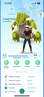 For Sale ⭐️ Start date 2016 just normal free to play account😃 10.49 و 97  ME FRIENDS 344 PARTY xJuggernogx & Groudon" 42 LEVEL 8,246,981/  8,246,981/9,000,000 9,000,000 4/4 BUDDY HISTORY SCRAPBOOK JOURNAL