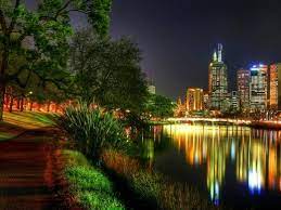 Melbourne City Lights Wallpaper City Lights At Night City Wallpaper