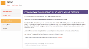 aeroplan hints at partnership between etihad and air canada