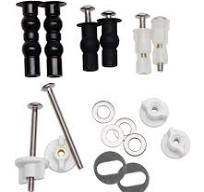 Hibbent Universal Toilet Seats Screws and Bolts, Metal Toilet Seat Hinges  Bolt Screws with Fixings Expanding Rubber, Toilet Seat Replacement Parts ...