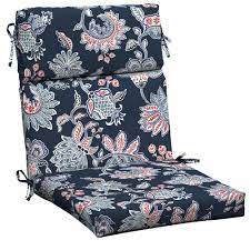 Riesenauswahl an produkten für zuhause. Hampton Bay 21 X 20 Outdoor Dining Chair Cushion In Standard Blue Floral Jf27062b 9d4 The Home Depot