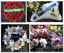 Personalised ribbon for funeral flowers. Memorial Ribbons Memorial Books Wreath Ribbons