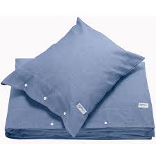 Chambray Bettwasche 210x150 Cm Newport With Images Linen Bedding Blue Bedding Scandinavian Fabric