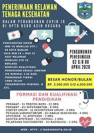 Beta pharmacon (dexa group) bulan juli tahun 2021 pt. Pengumuman Penerimaan Relawan Tenaga Kesehatan Dalam Penanganan Covid 19 Di Upt Rsud Asih Langensari Kota Banjar Tahun Anggaran 2020