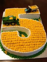 Birthday Theme Ideas For 5 Year Old Boy Birthday Cake For Five Year Old In The Shape Of The Number 5 With Farming Trucks Jpg Little Boy Cakes Cupcake Cakes Farm Cake