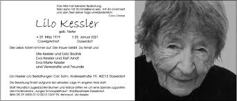 Alle Traueranzeigen für Lilo Kessler