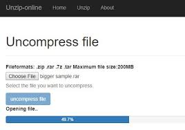 It will unzip the files for you. The 7 Best Online Rar Extractors