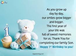 Congratulations my son for completing the twentieth phase. Awesome 1st Birthday Wishes For Baby Boy Ira Parenting