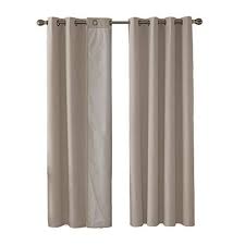 Deconovo Lot De 2 Rideaux Doublure Pour Salon Design Moderne De Porte Fenetre Isolation Thermique A Oeillets 140x245cm Design Moderne Decoration Salon Rideaux