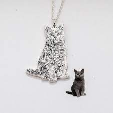 Your Pet Photo Necklace Picture Necklace Personalized Cat Necklace Custom Dog Necklace Pet Memorial Gift Pet Lover Gift Nm41 Gumus Kolyeler