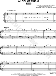 The point of no return. Angel Of Music From The Phantom Of The Opera Sheet Music In C Major Download Print Sku Mn0093870