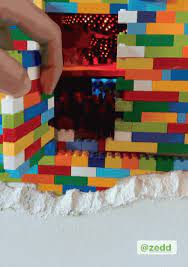 Name a decoration people put outside their house at christmas. Zedd Has A Miniature Lego Nightclub In His House