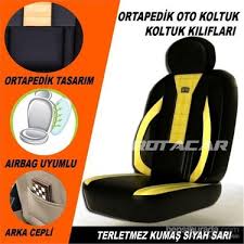 Rotacar Koltuk Kilifi 3n Ortapedik Sari Siyah Fiyati