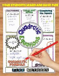 Solving Quadratic Equations Fun Notes Doodle Pages For Distance Learning Packet Solving Quadratic Equations Quadratics Solving Quadratics