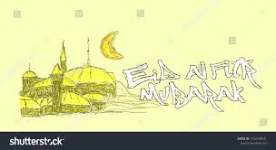 Eid Al Fitr Is Mean Muslim Event Design For Greating Card Label And Poster With Scribble Arabic In 2020 Stock Images Free Poster Eid Al Fitr