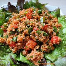 Spicy Bulgur Wheat Salad With Pomegranate Molasses Kisir Ozlem S Turkish Table Bulgur Salad Bulgur Turkish Recipes