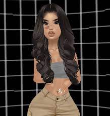 Imvu Avatar Beautiful Girl Drawing Digital Art Girl Black Bratz Doll