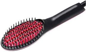 In hair dryer brush tests, we first run a heat test in the lab by using thermocouples to take measurements every 10 seconds for five minutes on the high setting. Luchila Fast Hot Hair Straightener Comb Brush Fast Hair Straightener Flat Flattening Electric Brush W Temp