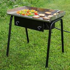 Backyard Pro Gkit Fl 32 Double Burner Outdoor Range With 30 Griddle Plate 150 000 Btu Outdoor Range Double Burner Backyard