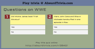 · 2) what was his ring name in wwe developmental before it was . Trivia Quiz Questions On Wwe