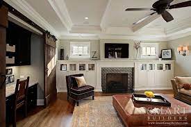 Pin By Stacie Heidegger On Contemporary Craftsman Craftsman Living Rooms Fireplace Built Ins Craftsman Interior