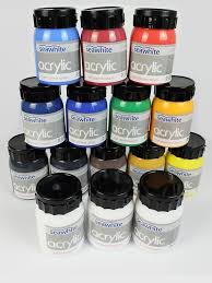 Buying acrylic paint when you're a beginner can seem daunting because there are so many different brands, colors, and variations to choose from. Seawhite Acrylic Value Pack 15x 500ml Tubs Artesaver