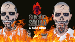 Esquadrão suicida estreou em nova york em 1 de agosto de 2016 e foi lançado nos cinemas em 04 de agosto de 2016 em 2d, 3d e imax 3d. Suicide Squad El Diablo Makeup Tutorial Youtube