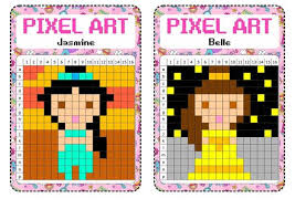 Atelier Libre Pixel Art Fiches De Preparations Cycle1 Cycle 2 Ulis Pixel Art Pixel Art Quadrillage Pixel Art A Imprimer