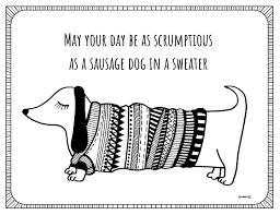 Coloring printable coloring pages dogs dachshund page puppy. Dachshund Puppy Birthday Coloring Page Printable Happy Birthday Coloring Pages With Dogs Coloring Home