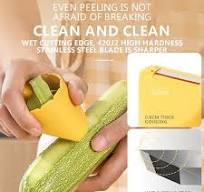 vankin Kitchen Vegetable and Fruit Peeler, Anti-Splash Design with Peel  Catch Cup, Non-Slip Handle for Safe and Easy Peeling, Space-Saving and Easy  to ...