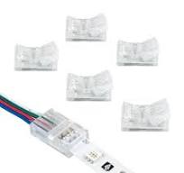 4 Pin LED Strip Light RGB Wire to Tape Connector