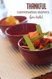 But it doesn't have to be that way. Simple Thanksgiving Conversation Starters For Kids