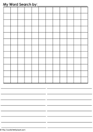 While playing online word search puzzles the actual process of solving the puzzle may be conducted entirely through the keyboard the participant. Blank Word Search Worksheets
