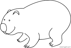 18 Free Printable Wombat Coloring Pages In Vector Format Easy To Print From Any Device And Automatically Fit Any Paper Size Coloring Pages Color Cute Wombat