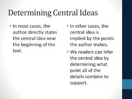 Найди ответ на свой вопрос: Determining Themes And Central Ideas Ppt Download
