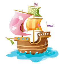 Sticker Mural Pirate Bateau Rose Pirates Dessin Bateau Pirate Dessin Dessin De Navire