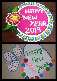 New Year Muggulu Design With Kolam And Dots Muggulu Design New Year Rangoli Easy Rangoli Designs
